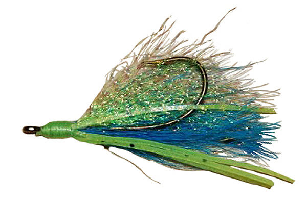 Crappie Flies – Chartreuse/Blue (2 Pack) – Skippers Jigs